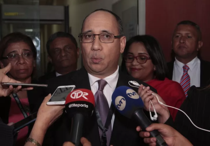 El fiscal del Ministerio Público (MP), Aurelio Vásquez, fue quien asumió la vocería de esta institución en el día de ayer. Foto de Víctor Arosemena 