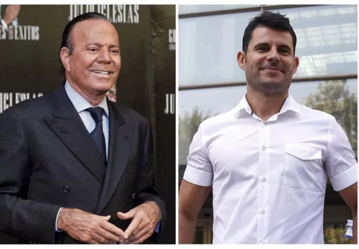Julio Iglesias y Javier Sánchez. Foto: EFE