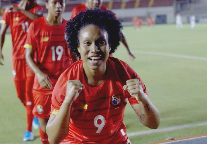 Karla Riley anotó el primer gol de Panamá ante Guatemala. Foto:Anayansi Gamez