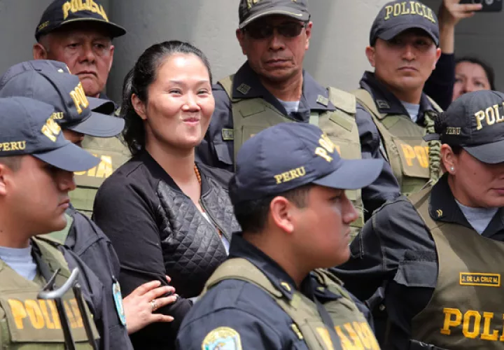 El magistrado consideró que Keiko Fujimori lideró presuntamente una organización criminal enquistada dentro de su partido para captar dinero ilícito y así llegar al poder. FOTO/EFE