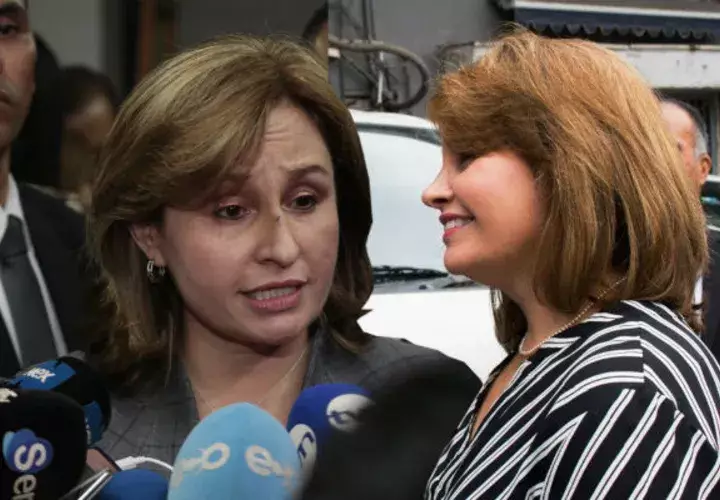 Kenia Porcell reapareció en público y se le notó un cambio en el rostro. Foto: Víctor Arosemena y Ministerio Público.