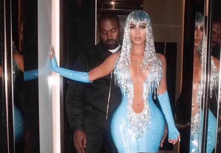 Kim Kardashian y Kanye West. Foto: Instagram