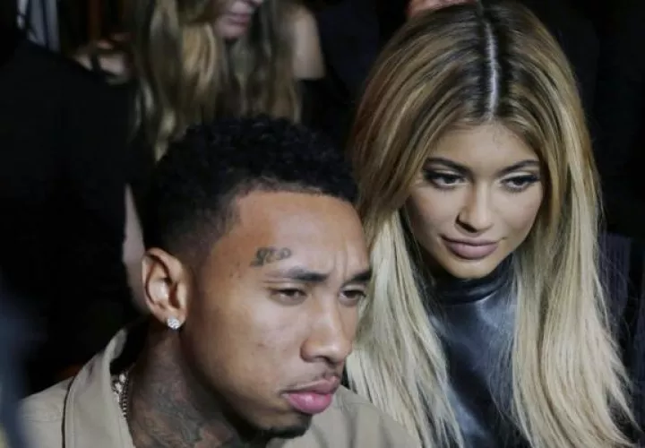 Kylie Jenner y Tyga. Foto EFE.