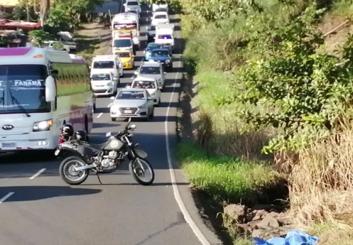 El tráfico vehicular por avenida Libertador final, en La Chorrera, ha sido limitado. 