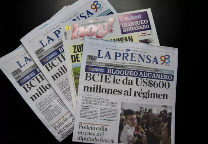 El diario sufre un bloqueo de materia primas por parte del gobierno de Daniel Ortega. Foto: Archivo/Ilustrativa. 