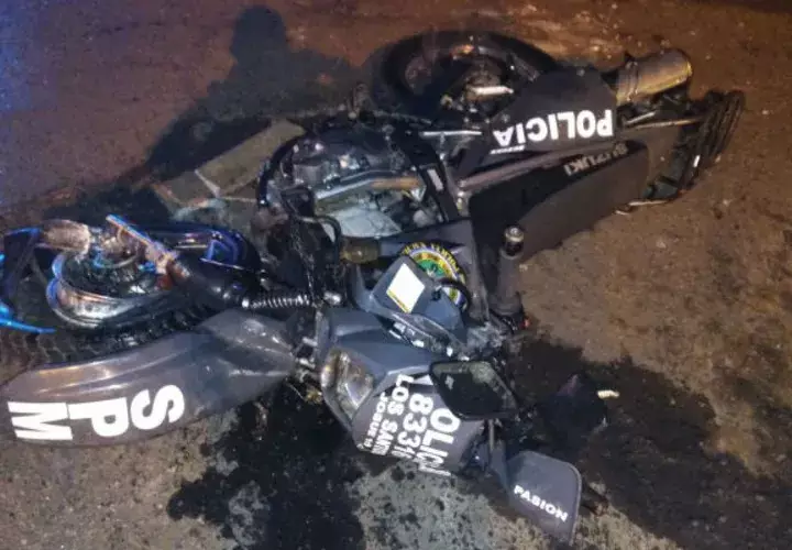 El lince de la Policía Nacional viajaba a bordo de una motocicleta. @grupoelite507