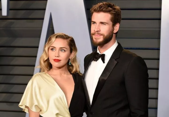 Liam y Miley Cyrus.