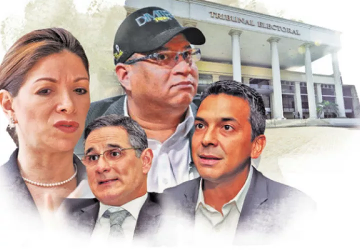 Ana Matilde Gómez, Dimitri Flores y Marco Ameglio dominan en cantidad de firmas. Foto: Infografía Panamá América