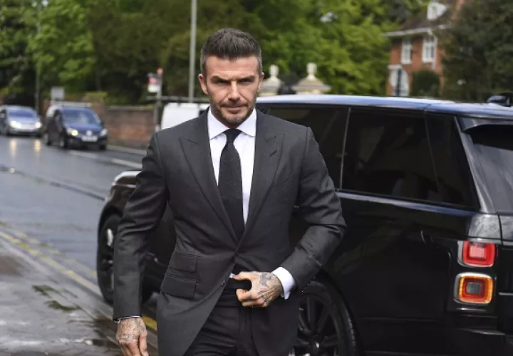 David Beckham  evitó dar declaraciones.