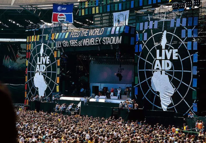 El estadio Wembley, en Londres (Inglaterra), fue el escenario para la parte europea del Live Aid. Foto: Archivo.