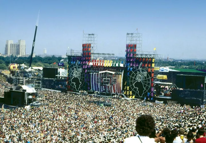 La parte americana del concierto se realizó en el estadio John F. Kennedy den la ciudad de Filadelfia, Estados Unidos. Foto: Archivo.