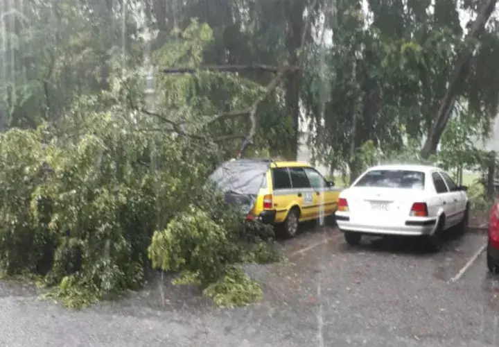 Las fuertes lluvias registradas este viernes dejó como saldo varios vías anegadas. Foto/Cortesía