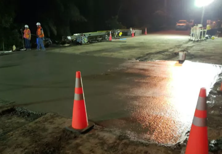 Vía en Loma Cova será reabierta el lunes. Foto/Cortesía
