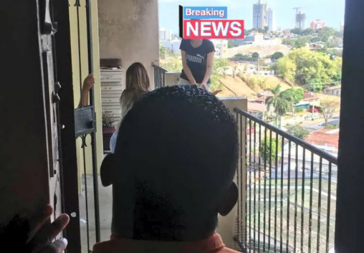 Venezolana despechada intentó saltar del piso 11 de un edificio en Los Libertadores. Foto: @rednoticiaspa.