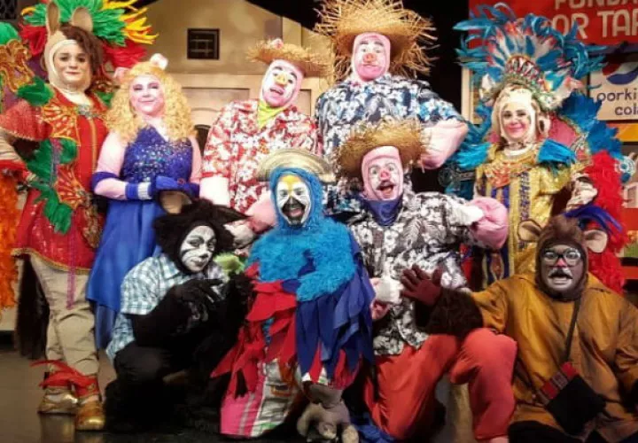 Los esperan para deleitarlos en 'Los tres cerditos rumbo a los carnavales'. Foto: Cortesía.