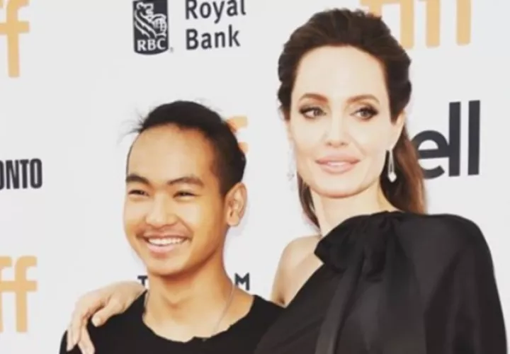 Maddox y Angelina Jolie.