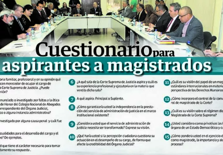 Este lunes 16 de septiembre se cierra el período de postulaciones para los aspirantes a magistrados de la Corte Suprema de Justicia.