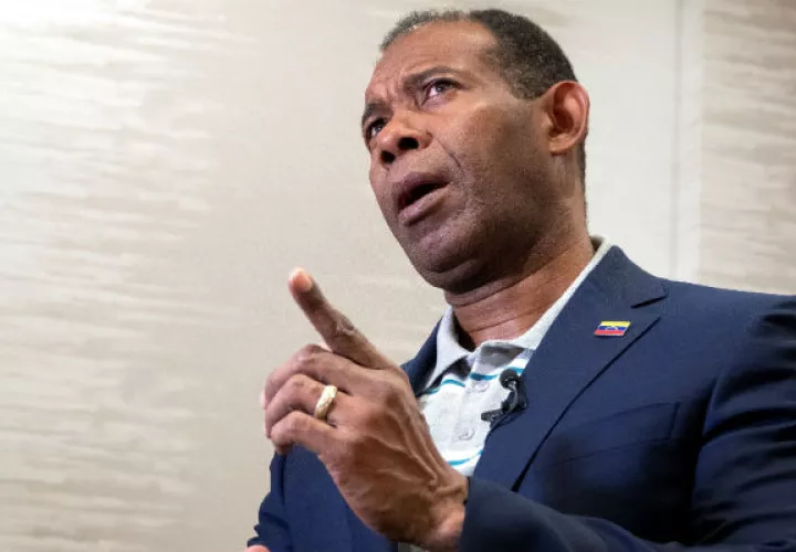 Manuel Ricardo Cristopher, en la entrevista concedida en Miami. Foto: EFE. 