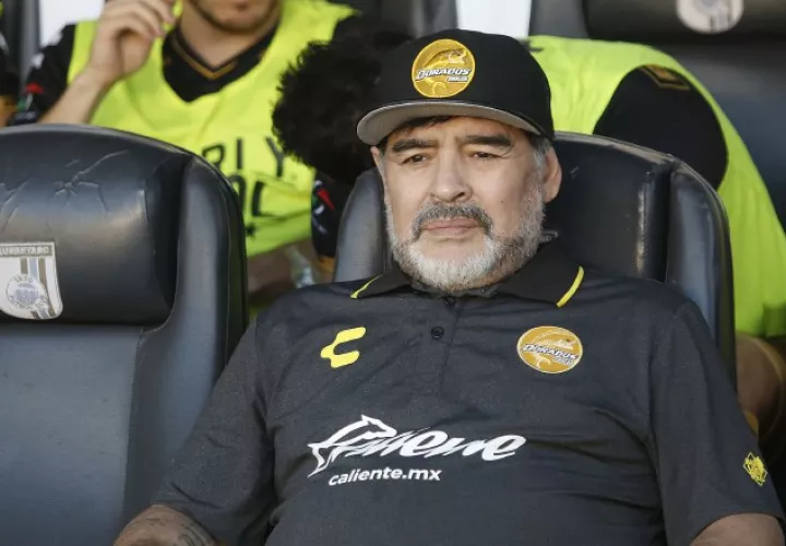 Diego Maradona firmó esta temporada con Dorados. Foto EFE