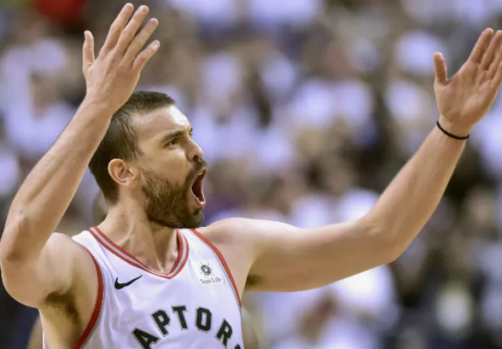 Marc Gasol jugó 45 minutos, anotó siete puntos y se hizo con 11 rebotes. Foto  AP