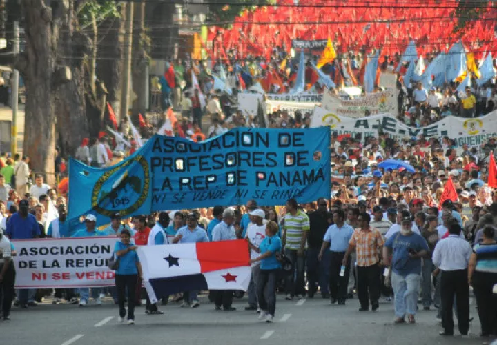 Docentes anuncian paro nacional a partir del este viernes y una marcha hacia la presidencia. Foto: Archivo Epasa.
