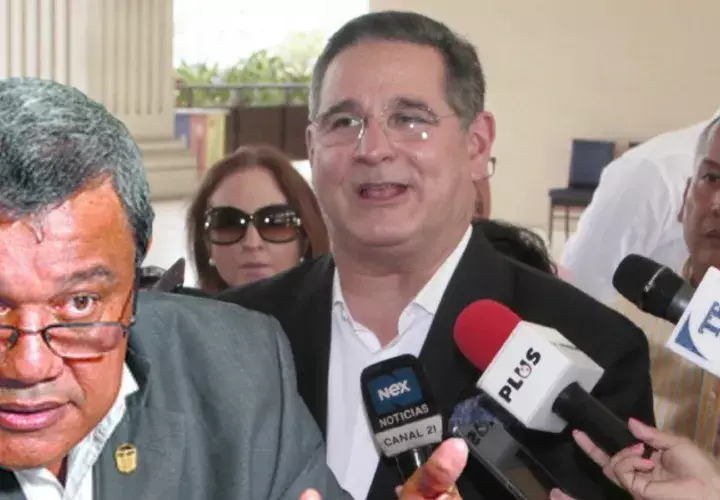 Marco Ameglio convocó ayer a rueda de prensa en la que arremetió contra Peñaloza. Víctor Arosemena