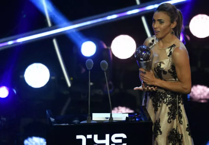 La brasileña Marta sigue siendo la mejor. Foto:EFE