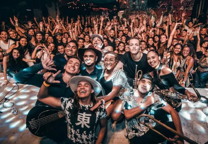 Durante el evento en el Casco Antiguo. 