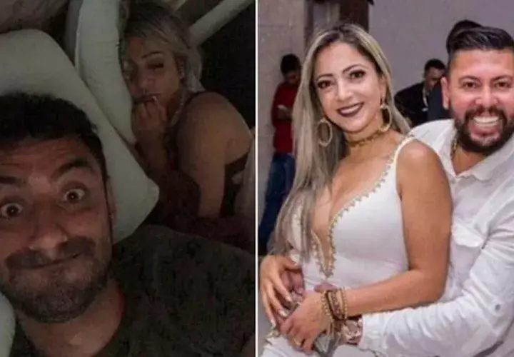 Daniel Correa Freitas compartió por su Whatsapp fotos con la esposa de Edison Brittes Júnior.