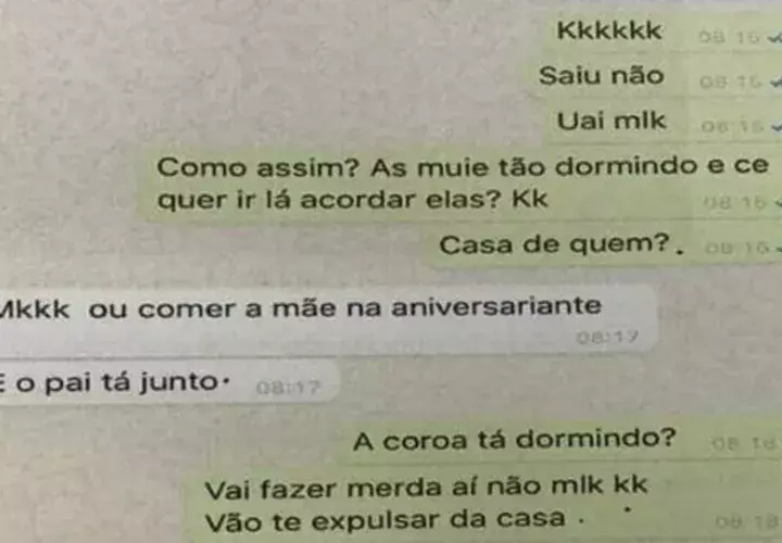 Conversación de Daniel Correa a través de  Whatsapp con su mejor amigo.