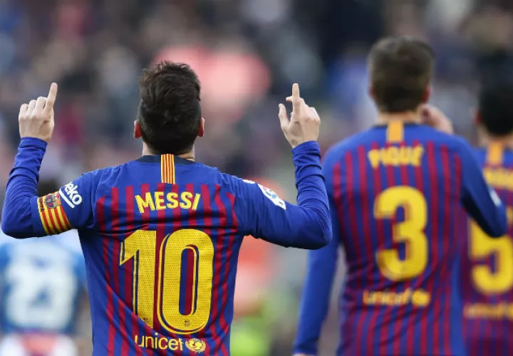 Leo Messi volvió a ser decisivo para el Barsa. Foto AP