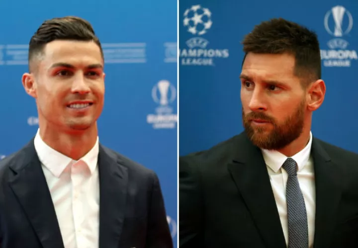 Cristiano Ronaldo y Messi coincidieron durante la gala de la Uefa.