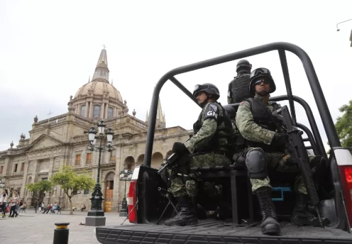 La Guardia Nacional, el nuevo cuerpo de seguridad impulsado por el presidente Andrés Manuel López Obrador, inició el jueves sus operaciones en el occidente de México. FOTO/EFE