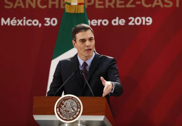 Pedro Sánchez está de visita oficial en México. Foto: EFE.