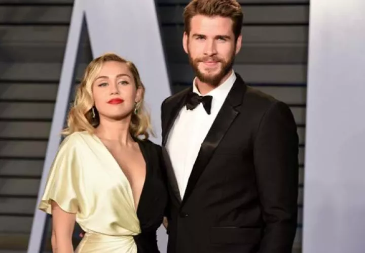 Miley Cyrus y Liam Hemsworth.