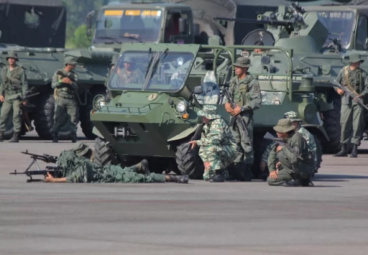 Los militares venezolanos estarán en fase de entrenamiento hasta el próximo 28 de septiembre. FOTO/AP