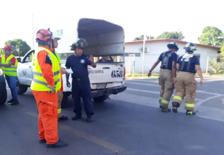 El lugar del incidente se mantiene acordonado y bajo vigilancia. Foto: Thays Domínguez