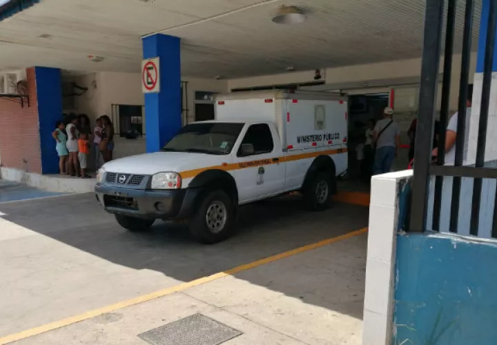 Policlínica de CSS en Arraiján, donde determinaron la muerte del cazador. Foto: Eric A. Montenegro. 
