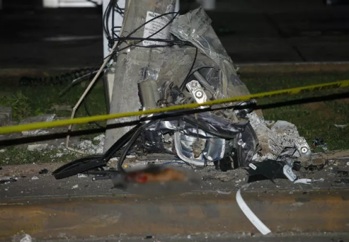 El accidente de tránsito  ocurrió a eso de las 11:30 de la noche de este jueves en la vía Domingo Díaz.