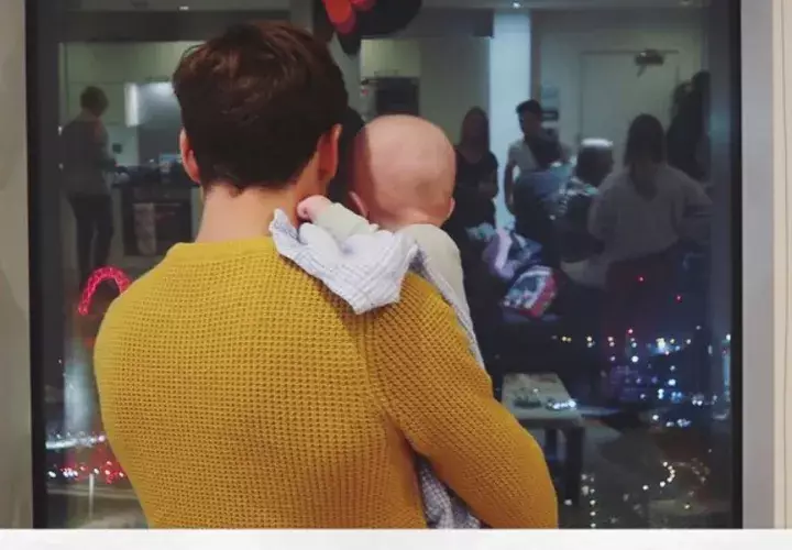 Tom Daley y su bebé.