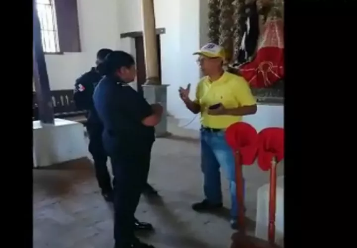 Reportan supuesto sacrilegio en la iglesia de Natá. Foto/Cortesía