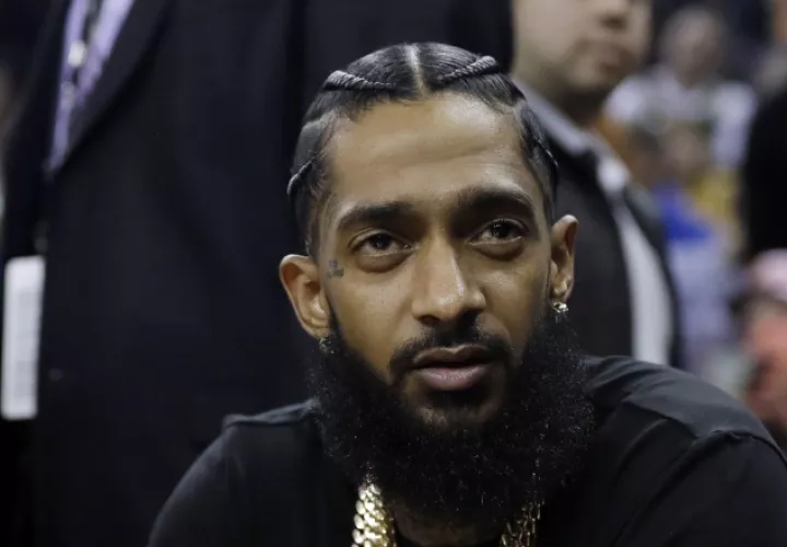 Nipsey Hussle.  AP
