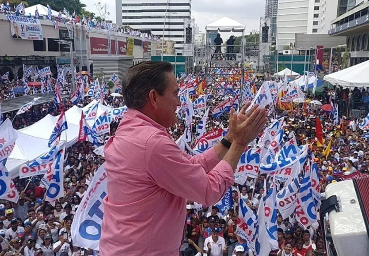 Arranca cierre de campaña del candidato presidencial del PRD Laurentino 'Nito' Cortizo. Foto: PRD.