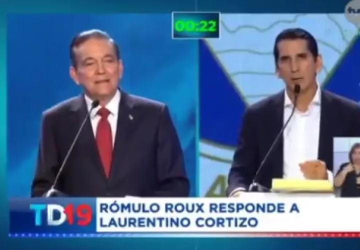 Laurentino Cortizo y Rómulo Roux. 