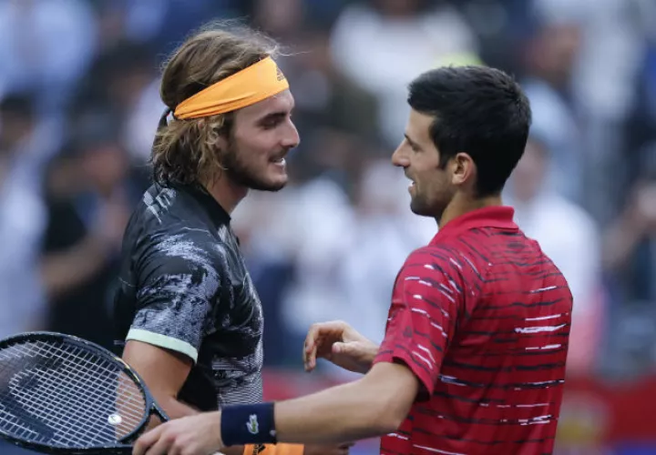 Novak Djokovic cayó ante Stefanos Tsitsipas Foto AP