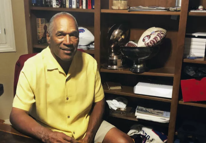 O.J. Simpson en su casa de Las Vegas. Foto:AP