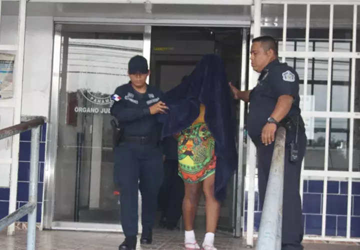 Wilda Dean de 25 años, una de la implicadas en el caso del secuestro de un infante en El Tecal. Foto/Eric Montenegro