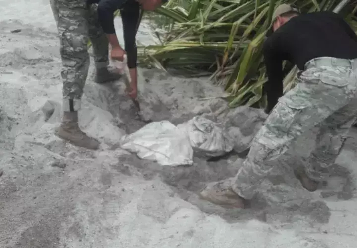 Nuevo caleto de droga en el sector oeste. Foto/Senan