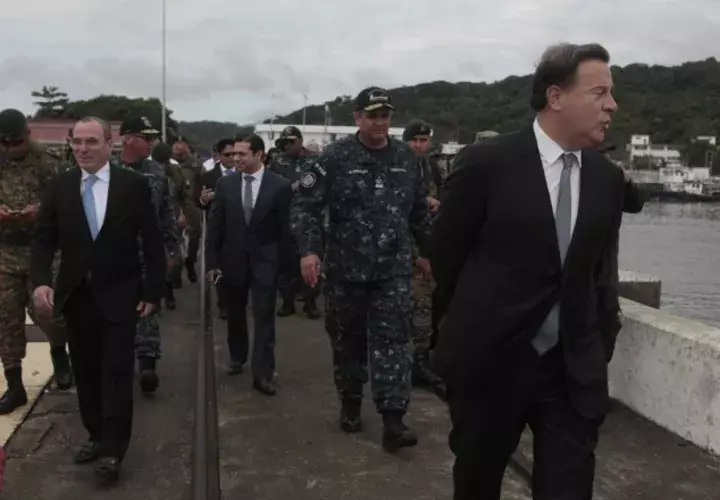 El presidente Juan Carlos Varela lanzó el nuevo plan  de seguridad Escudo y Relámpago.