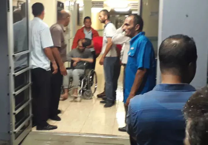 Los palestinos recibieron atención médica en un hospital privado. 